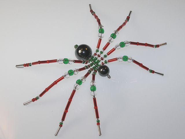 Red Color Style Christmas Spider
